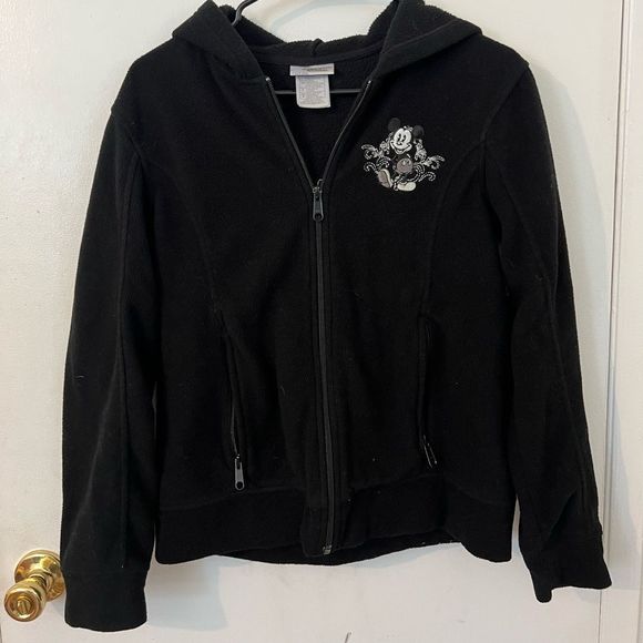 Disneyland fleece zip up w/ Mickey Mouse embroidered - Picture 2 of 8